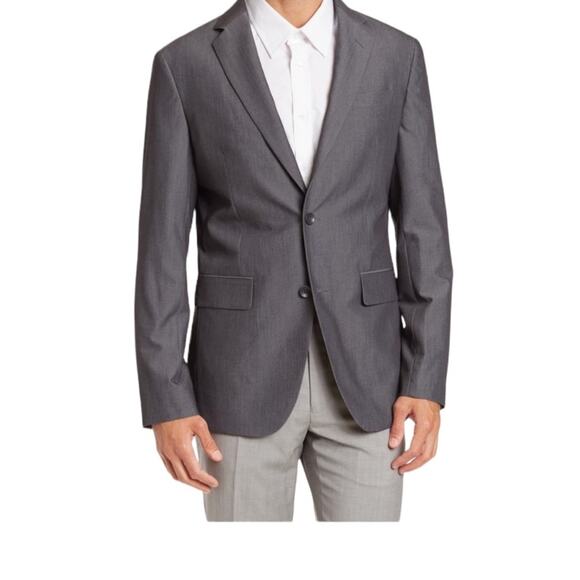 Nordstrom Rack 38 S NEW Notch Collar Men's Suit Separate Sportcoat Gray - Picture 1 of 7